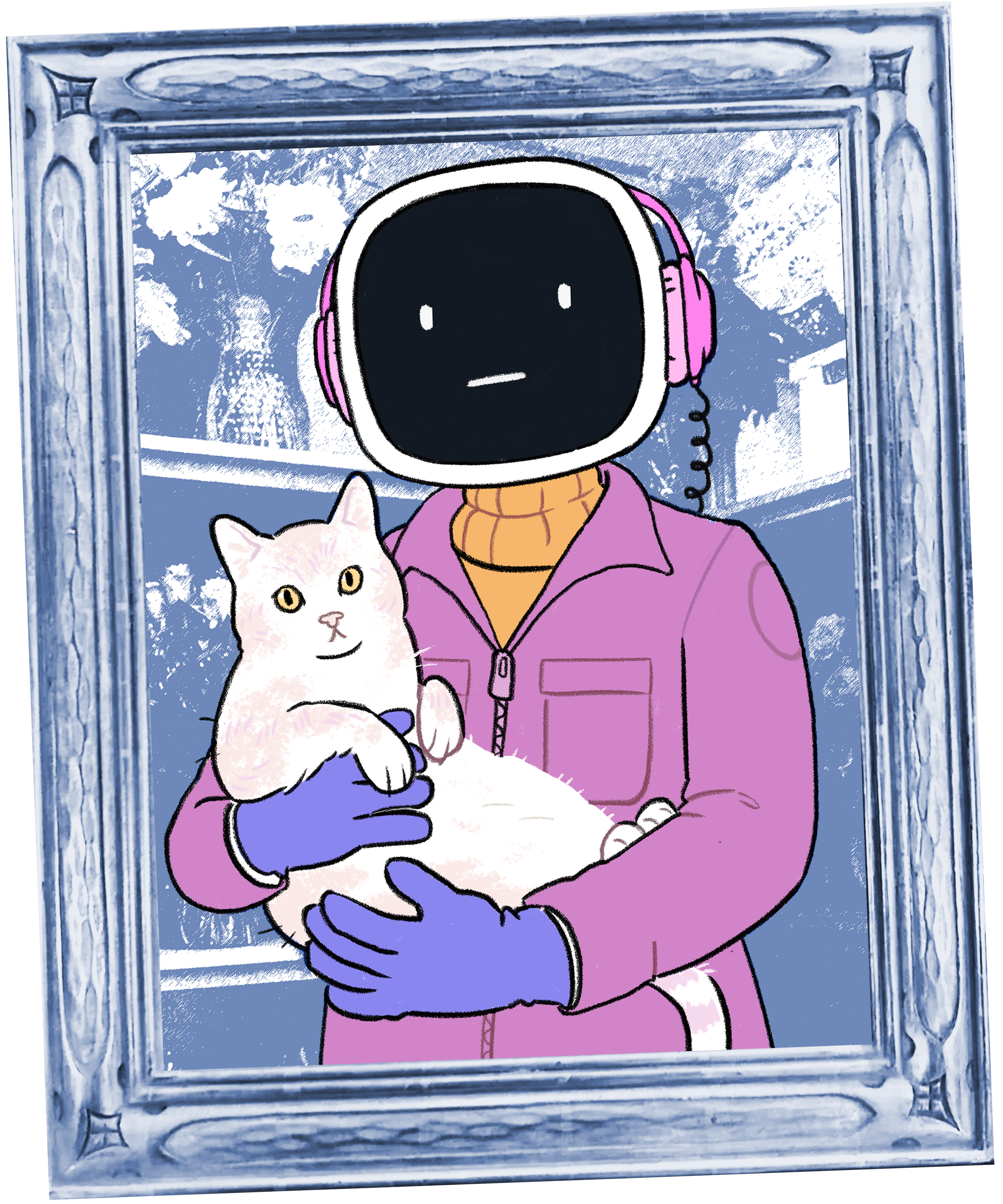 jabra the florist (with momo the cat)